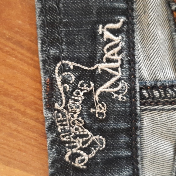 MAVI "Molly" Distressed Look Midrise Flare, Dark Wash Jeans-Size 29/32 - Picture 3 of 11